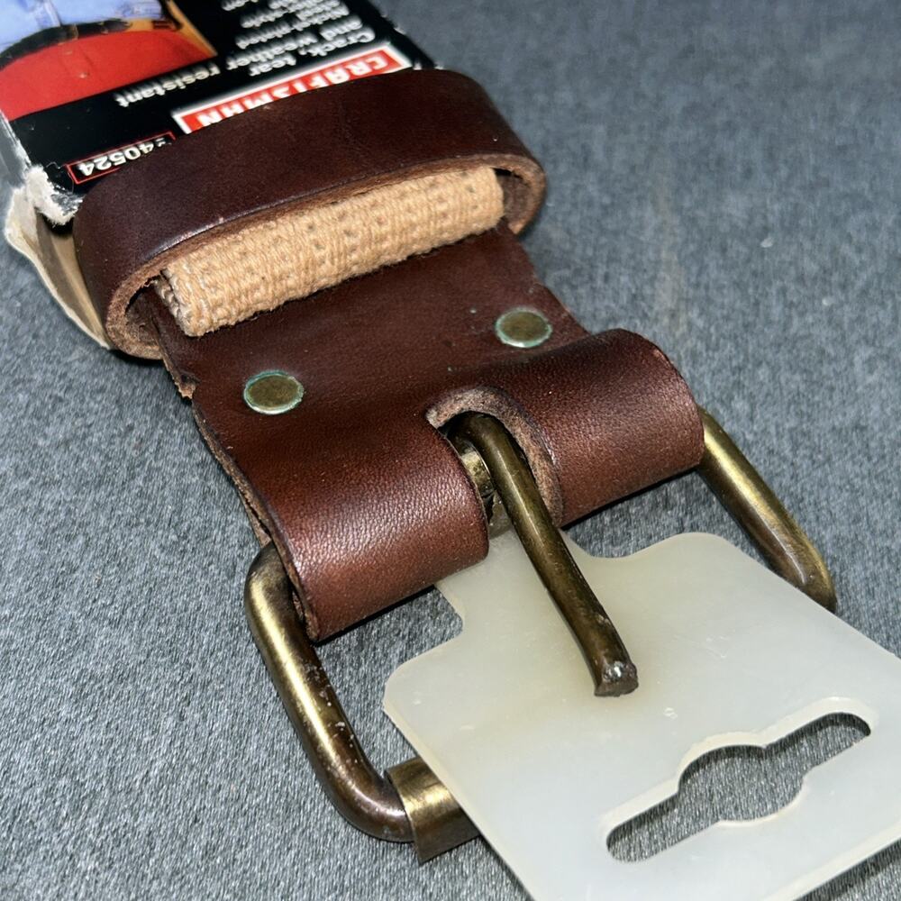 VTG XL Craftsman Model #940524 2.375" Leather Work Belt NOS 38-44 Waist Size - Picture 7 of 9
